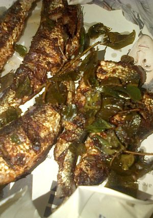 A picture of Sardine/mathi fry.