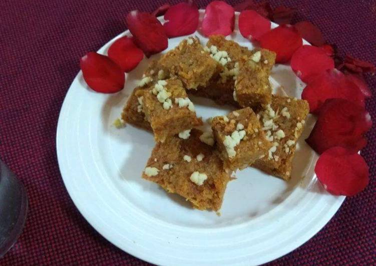 Recipe of Homemade Stuffed gajar burfee