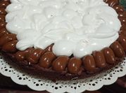 Una foto de brownie casero