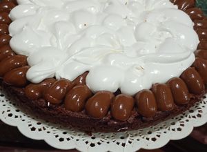 Una foto de Brownie casero
