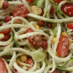 A picture of Vickys Quinoa, Courgette & Pomegranate Salad, Gluten, Dairy, Egg, Soy & Nut-Free.