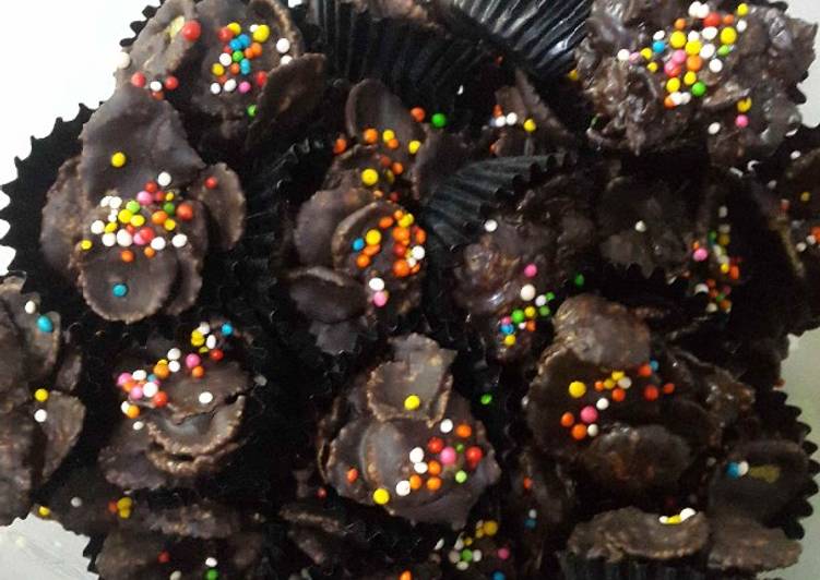 Resep Cornflakes Dark Chocolate (Vegan) Anti Gagal