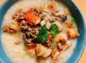 Hình của món Cháo tôm hàu.