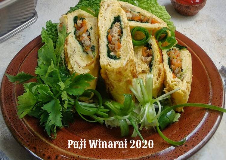 Resep masakan Telur gulung isi sayuran | Cara Masak Telur gulung isi sayuran Yang Menggugah Selera