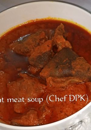A picture of Naija Goat meat stew.