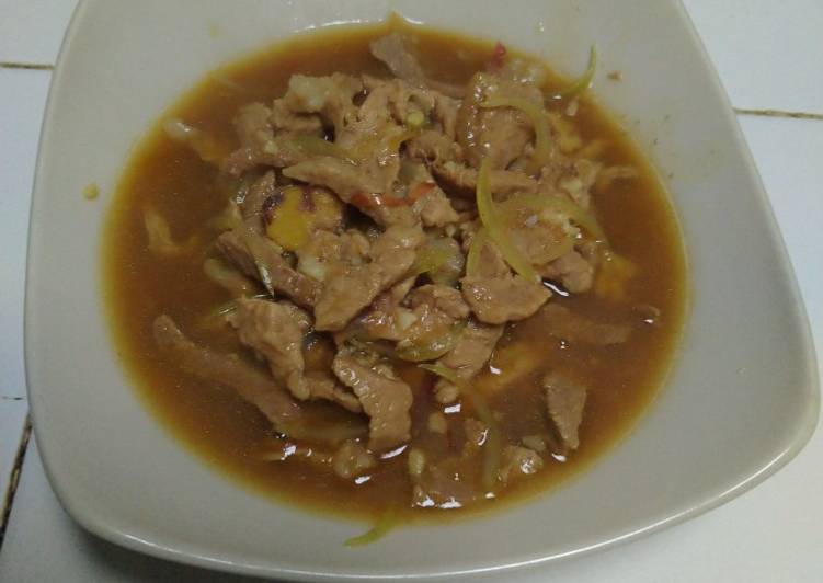 Beef teriyaki ala hokben sederhana