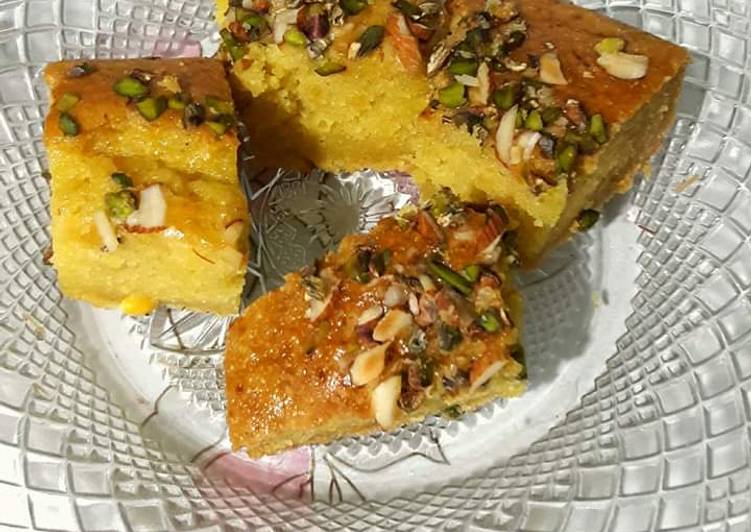 Recipe of Homemade Mango Saffron Pistachio Cake