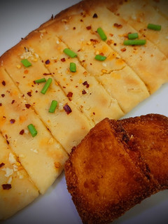 A picture of Garlic Parmesan Bread sticks.
