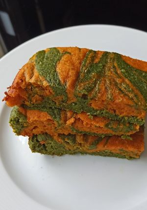Une photo de Brownie salé aux légumes et fromage de chèvre