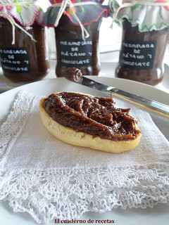 Una foto de Mermelada de plátano y chocolate