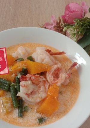 Foto resep Ginataang Hipon, Sitaw At Kalabasa