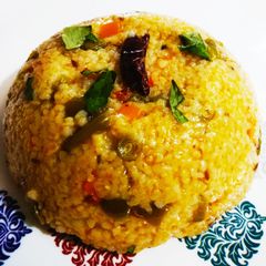 Broken wheat upma A picture of Broken wheat upma.