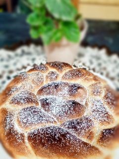 صورة لوصفة لامونة او بريوش بدون بيض من يد امي الغالية 😍☕😋🍞