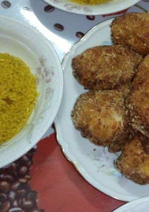 صورة لوصفة دبابيس الفراخ بالفيجتار مع ارز بالكاري