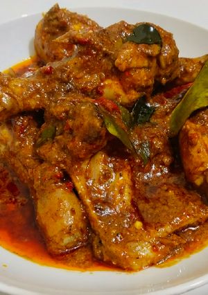 Foto resep Rendang ayam bumbu instan