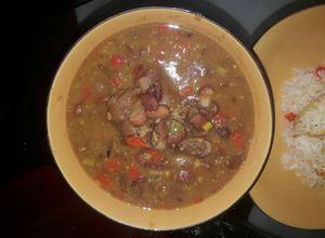 Una foto de Frijolada con paticas de cerdo 🐷🐽🐖