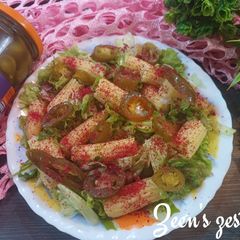 Lettuce and Baby Corn Salad with Sumac A picture of Lettuce and Baby Corn Salad with Sumac.