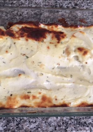 Una foto de Pastel Gratín de papa y salmón