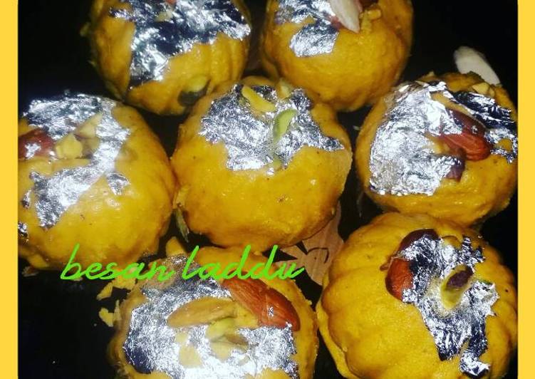 Recipe of Super Quick Homemade Besan laddu