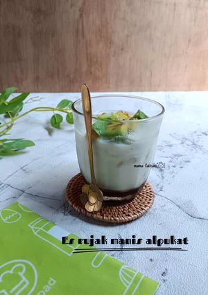 Foto resep Es rujak manis alpukat