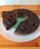 Budín húmedo de cacao y frutos rojos