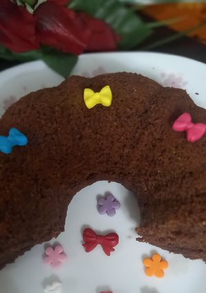 عکسی از دستور کیک کره بادوم زمینی🥧