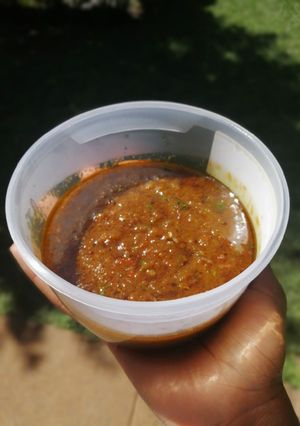 A picture of Extra Hot Chilli sauce / schezwan sauce/ Pilipili ya Kukaanga.