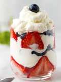 Keto Blueberry & Strawberry Creamy Mousse
