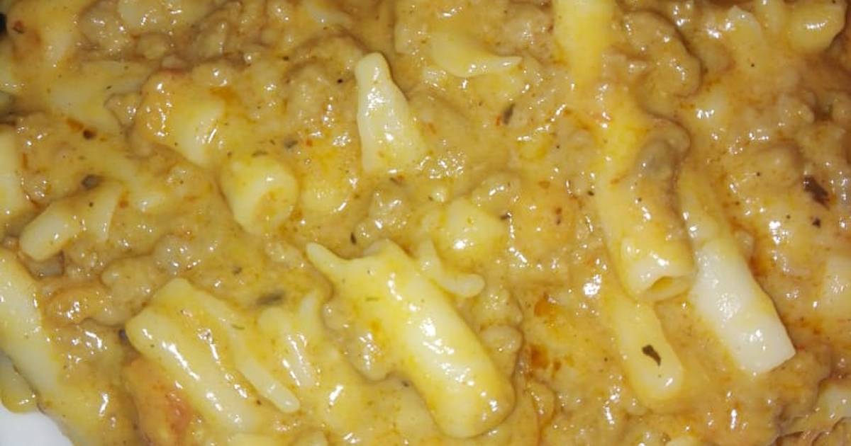 Double creamy cheese macaroni Recipe by Mageba Cookpad