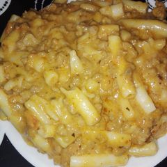 A picture of Double creamy cheese macaroni.