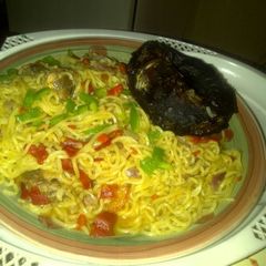 A picture of Local Noodles with Dry Fish.