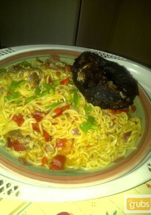 A picture of Local Noodles with Dry Fish.