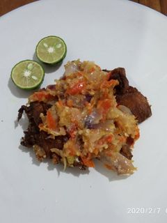 Foto resep Ikan asap sambal bawang