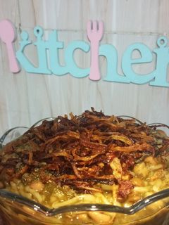 عکسی از دستور آش رشته و ماکارونی یاسمن پز