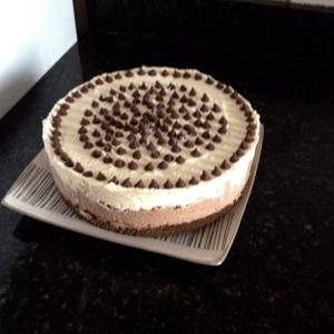 Cheesecake de toblerone y chocolate blanco