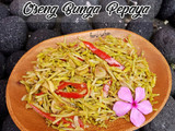 Oseng Bunga Pepaya (kembang kates) NO PAHIT