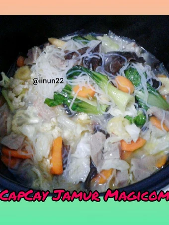 Recipe 08. CapCay Jamur Magicom the So Delicious Makes you drool