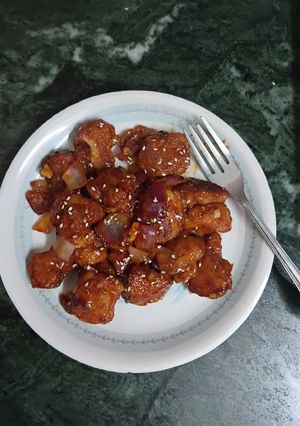 A picture of Saucy Chicken Starter.