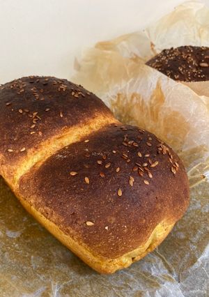 Una foto de Pan de molde de calabaza