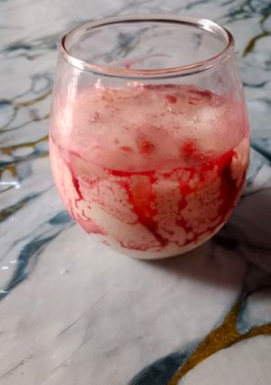 Foto resep Es Susu Red Velvet