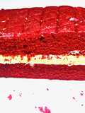 Red Velvet cake bar and lemony butter cream