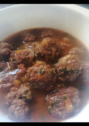 A picture of Meat balls stew.