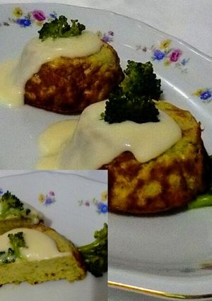 Foto di Flan di broccoli con la salsa Mornay
