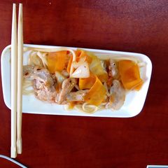 Easy Japanese style stir fried noodles and vegetables A picture of Easy Japanese style stir fried noodles and vegetables.