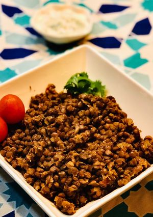 A picture of Cumin lentils.
