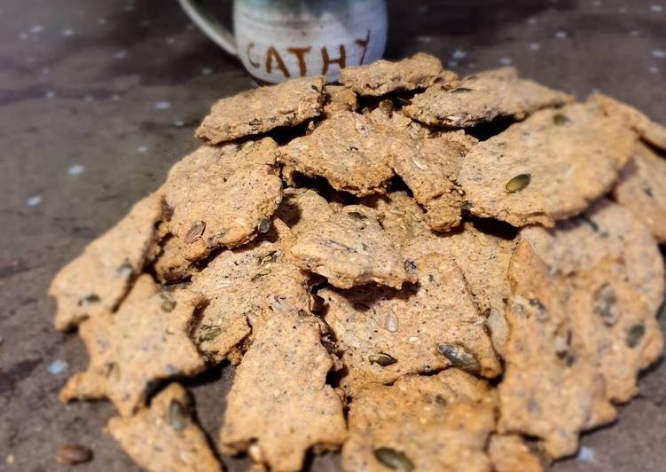 La façon simple de faire des recettes Crackers graines et épeautre à la maison