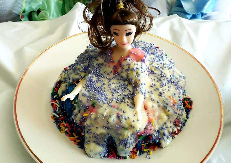 Simple Way to Make Super Quick Homemade Triple layered doll cake