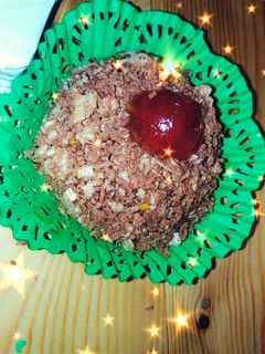 صورة لوصفة حلوة القوفريط محشوة بذوق الكراميل