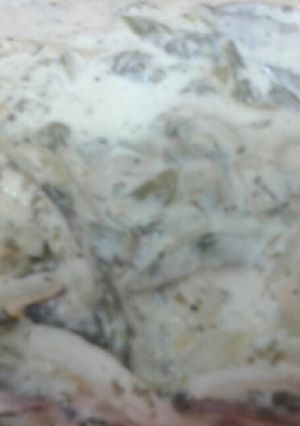 Una foto de Rajas poblanas con crema