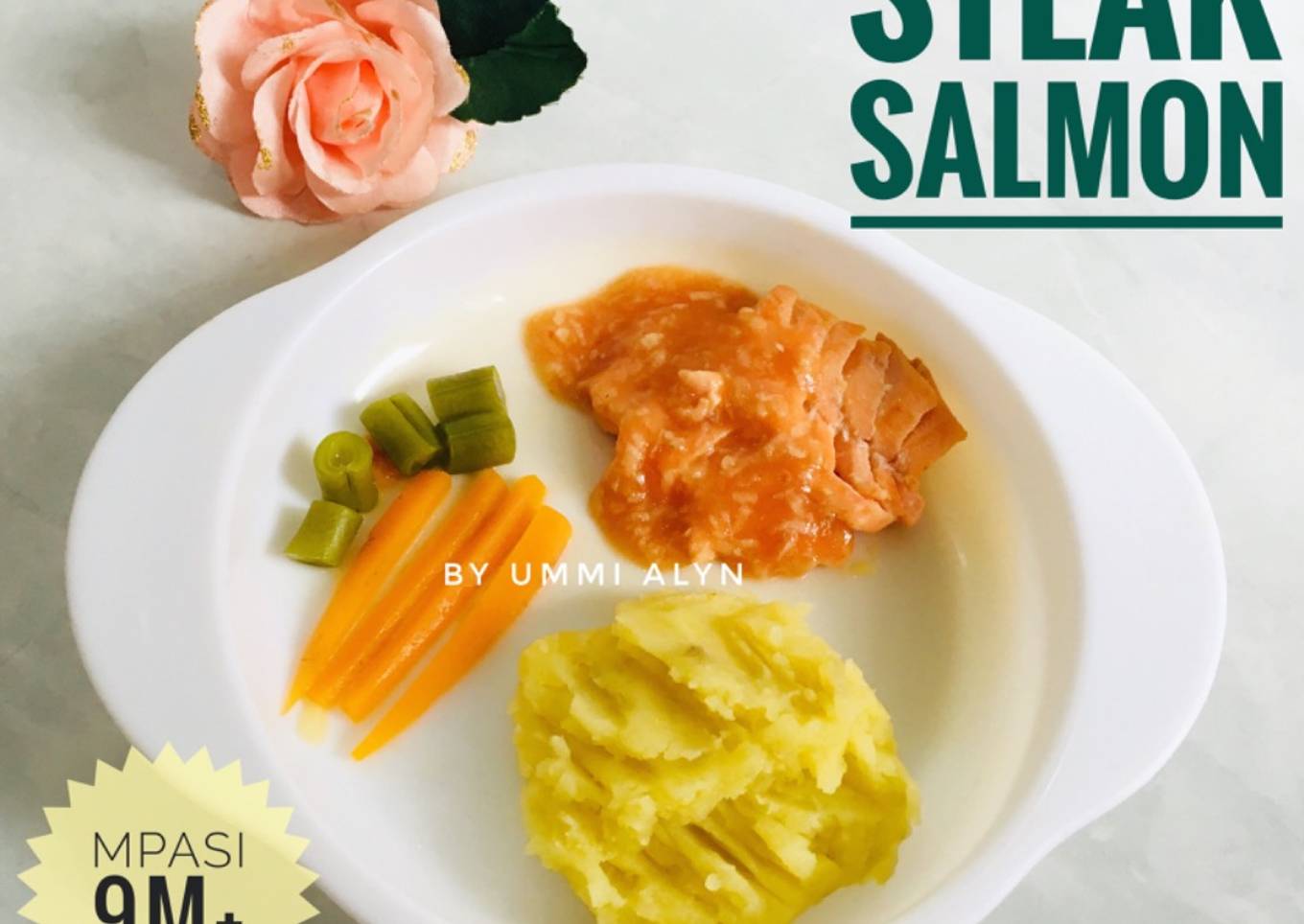 Mpasi 9m+ Steak Salmon